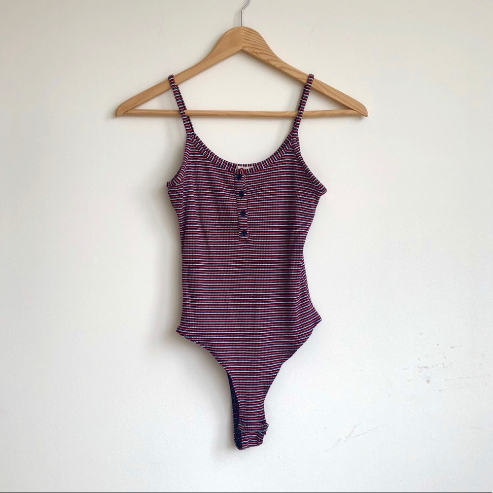 Garage Striped Body Suit